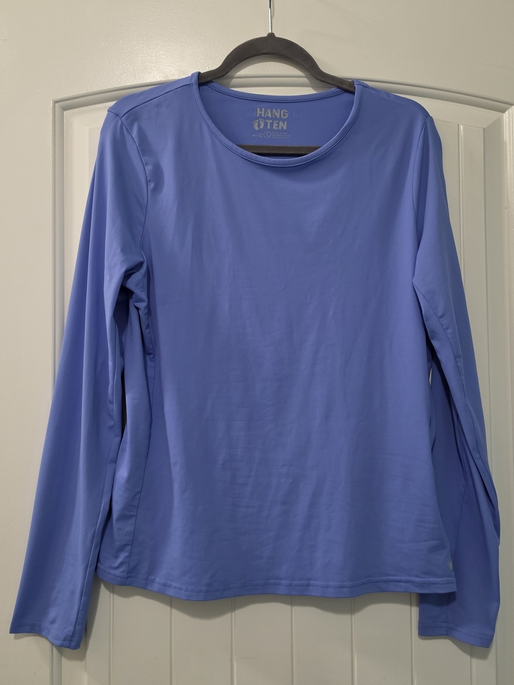 Hang Ten Ladies' Long-Sleeve Athletic Top - Rash Guard Shirt